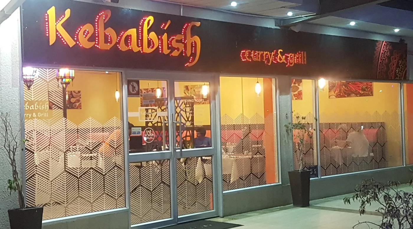 Kebabish Curry and Grill storefront in Gaborone.